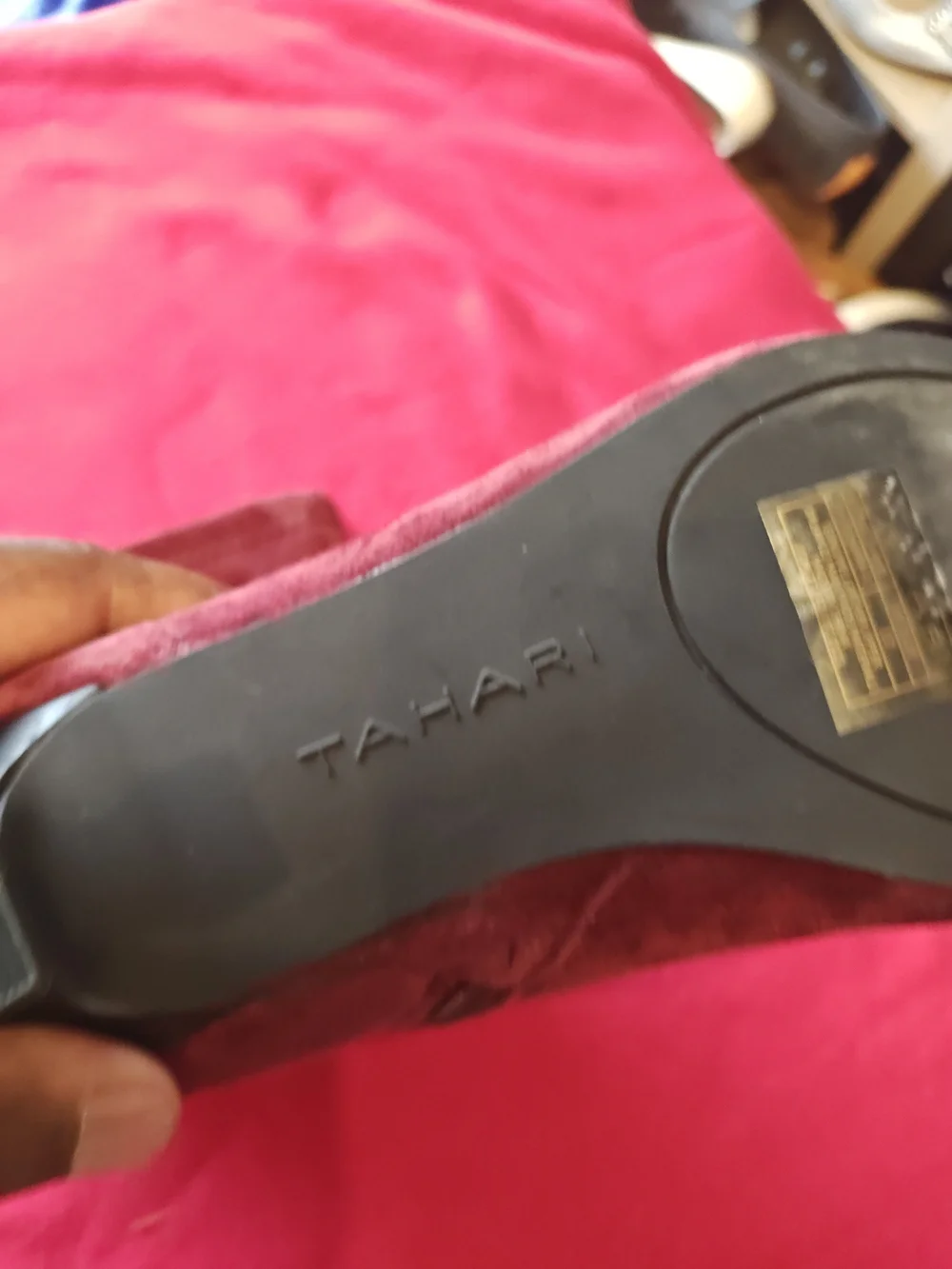 Tahari sleek burgundy